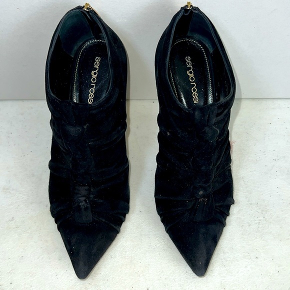 SERGIO ROSSI BOOTIES IN BLACK SUEDE - Picture 4 of 10